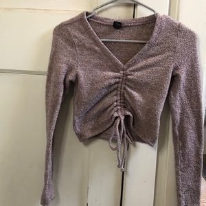 Cropped Purple Sweater